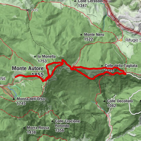 Vallepietra - Monte Autore - Colle della Tagliata - Santuario della SS Trinità