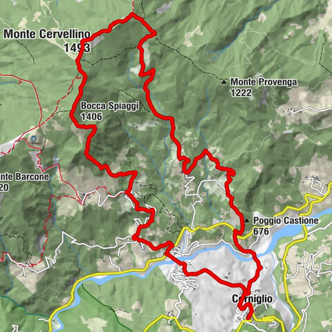 Corniglio - Cà Pussini - Bocca Spiaggi - Monte Cervellino