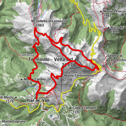 Pian de' Valli - Vetta Sassetelli - Terminillo - Vetta Est - Monte Terminillo