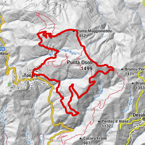 Tonara - Passo Perdu Abes - Punta Osolí - Punta Muggianeddu