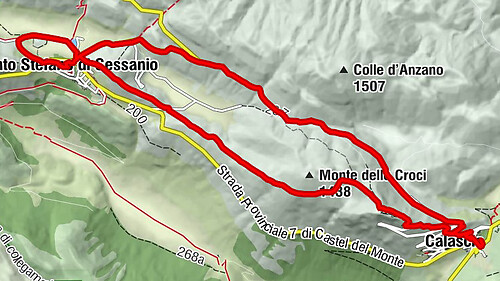 Calascio - Chiesa di Santa Maria della Pietà - Colle della Croce - Chiesa di San Rocco