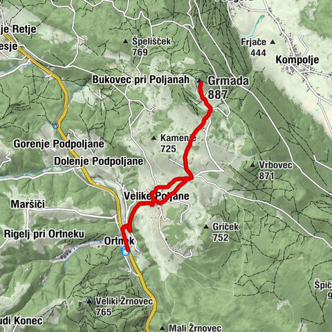 Ortnek - Turistični dom na Grmadi - Grmada - Dule