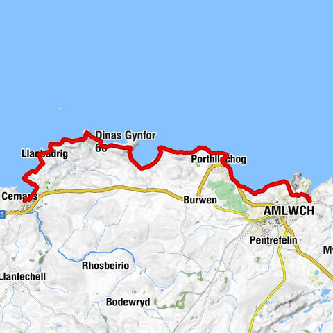 Cemaes - Eglwys Llanbadrig - Dinas Gynfor - Porth Amlwch