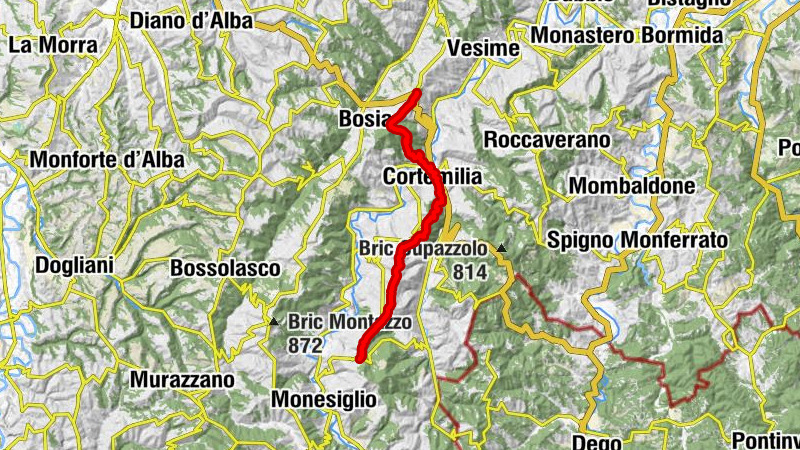 Trattoria del Peso - Bric Sarvajoni - Bric della Croce - Prunetto