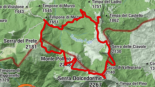Colle dell'Impiso - Serra del Prete - Monte Pollino - Serra Dolcedorme