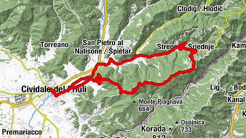 Cividale - Monte Castello Friaul-Venetien/Italien
