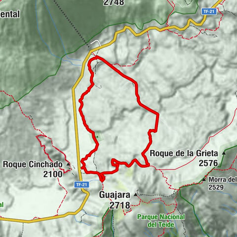 Giro attraverso la zona lavica di Las Cañadas (Parco nazionale del Teide - Tenerife)