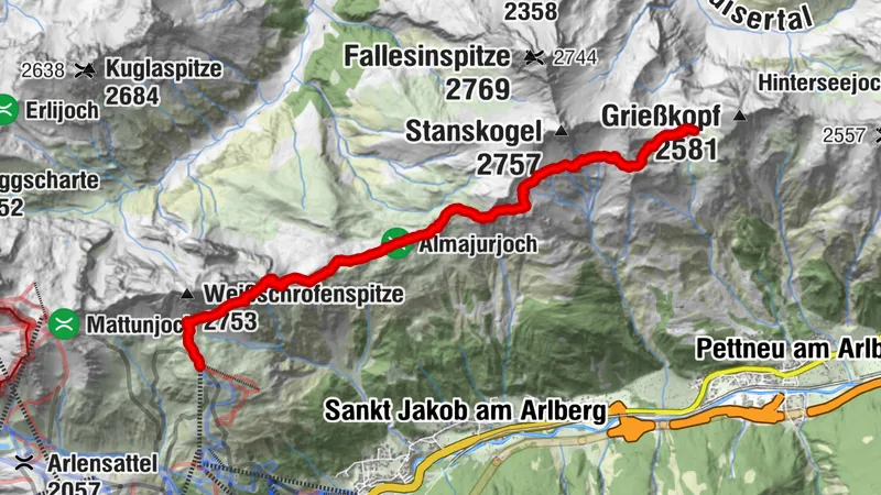 Kapall - Leutkircher Hütte - Kaiserjochhaus