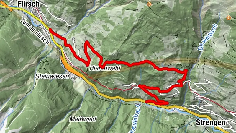 Flirsch - Egger Weiher - Strengen