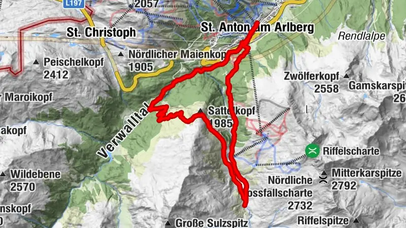 Sattelkopf über Tanunalpe