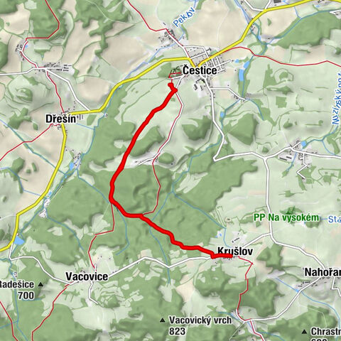 Krušlov - Čestice - U křížku - Rozhledna