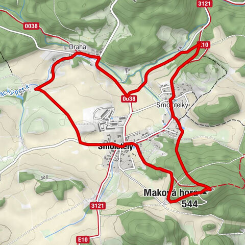 Smolotely - Draha - Maková hora