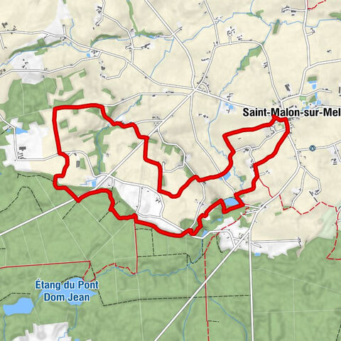 Saint-Malon-sur-Mel - Route de Plélan - La Gaziolais - La Livette