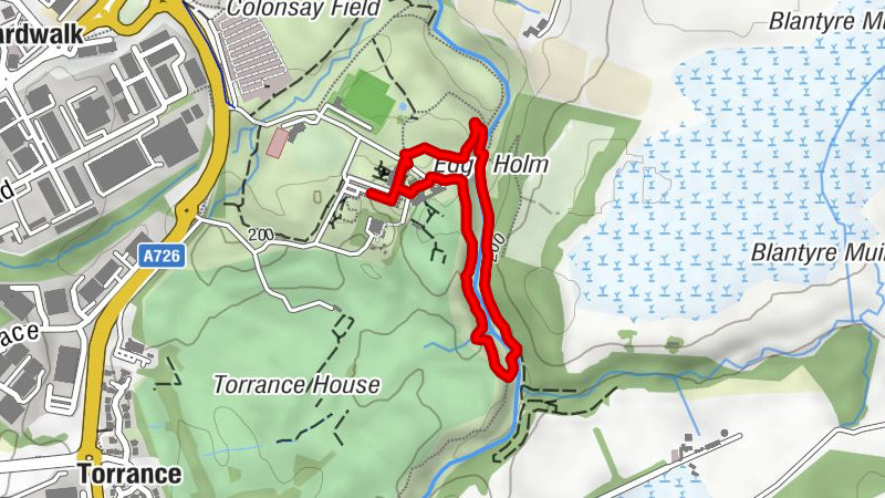 East Kilbride - Horseshoe Falls (weir) - South Lanarkshire
