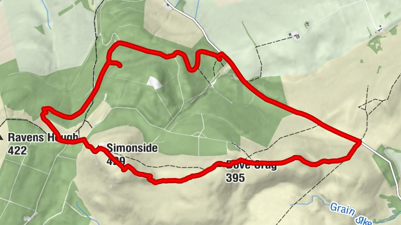 Whitton and Tosson - Simonside - Dove Crag - Hollinghill
