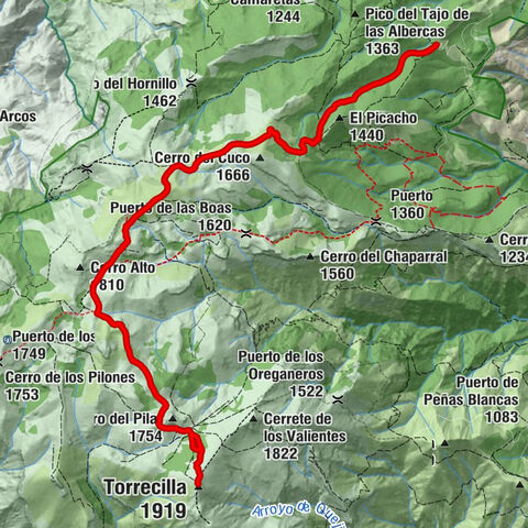 Mirador Puerto Saucillo - Peñón de los Enamorados - Puerto del Pozuelo - Torrecilla