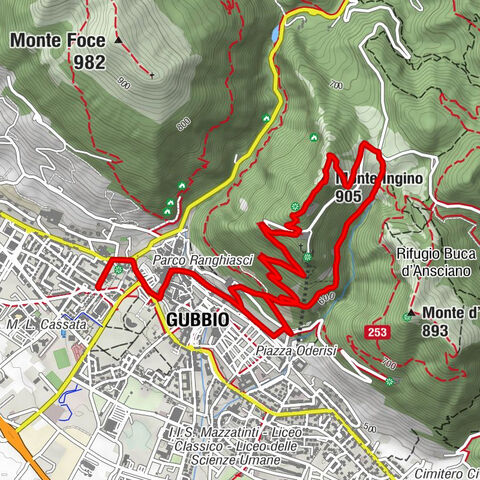 Gubbio - Chiesa di San Domenico - Basilica di Sant'Ubaldo - Monte Ingino