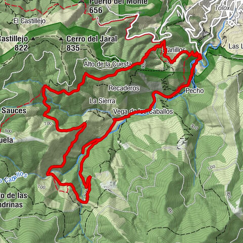 Agua Amargosa (Balneario) - Llanillos - La Rejía - La Virgen