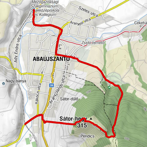 Abaújszántó - Aba Vezér étterem - Sátor-hegy