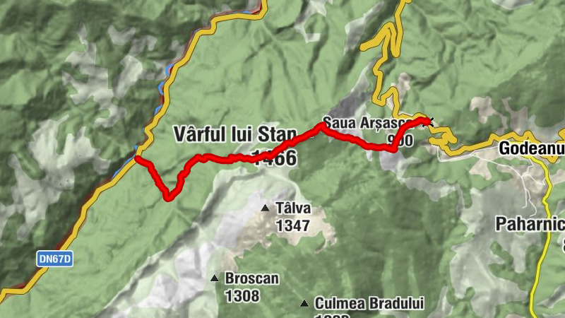 Șaua Arșasca - Vârful lui Stan - Isverna