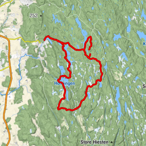 Indre Østfold - Ertevannhytta - Vesterbysetra - Rakkestad