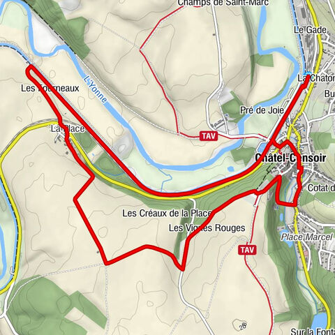 Châtel-Censoir - La Maison Blanche - La Place