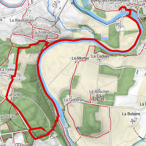 La Courbe - La Trotinais - La Fiolais - La Grille