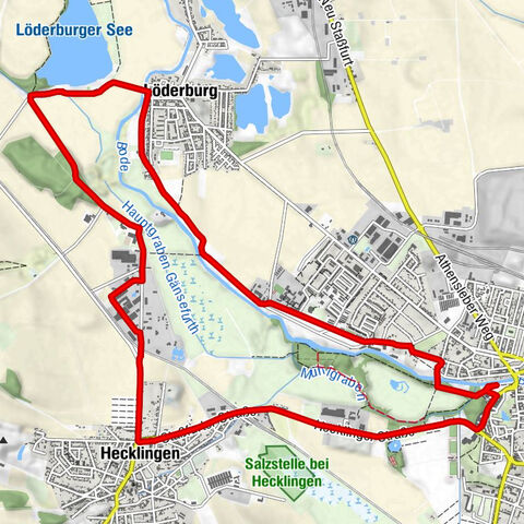 Staßfurt - Löderburg - Gaststätte Löderburger See - Gänsefurth