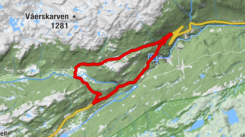 Rjukan Fjellstue - Skardstaul - Krokan