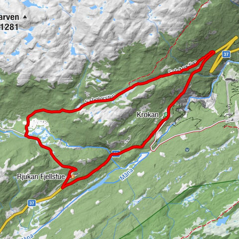 Rjukan Fjellstue - Skardstaul - Krokan