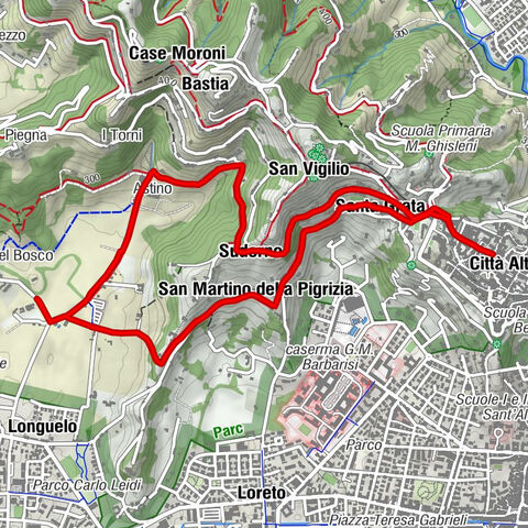 Bergamo - Tempio dei Caduti - Chiesa di Sant'Agata nel Carmine - Chiesa di Santa Grata