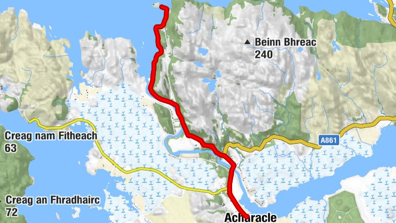 Acharacle - Shielbridge - Bun Abhainn Seileach / Shielfoot