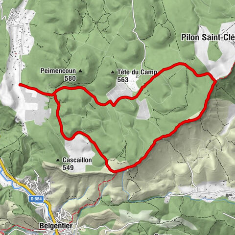 Méounes-lès-Montrieux - Pas de Truebis - Pas de Riquier - Néoules