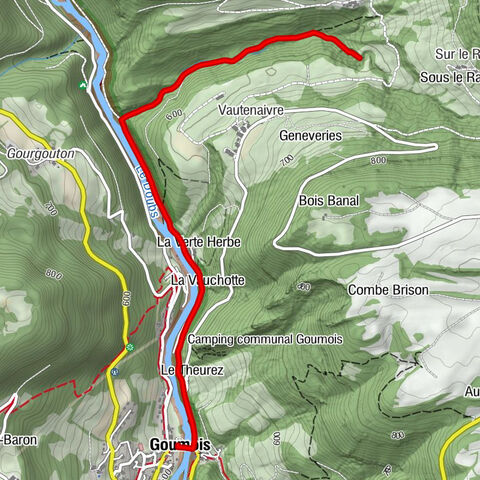 Goumois - Vieux Pont - Restaurant de La Verte Herbe - Chute du Bief