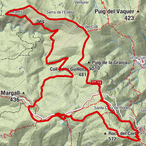 el Port de la Selva - Coll de la Verdera - Santa Creu de Rodes - Coll de la Guillosa