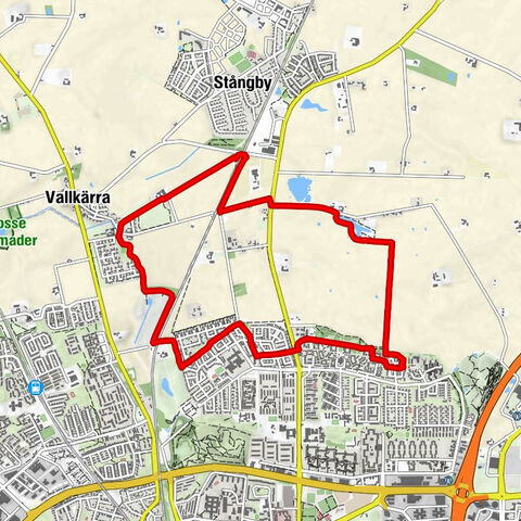 Norra Fäladen - Annehem - Lund - Vallkärra