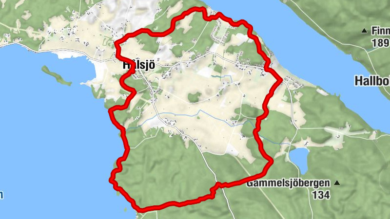 Hålsjö - Norrbo - Kroken - Gammelsträng