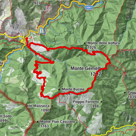 San Benedetto in Alpe - Casetta - Casa Vanello - Monte Gemelli