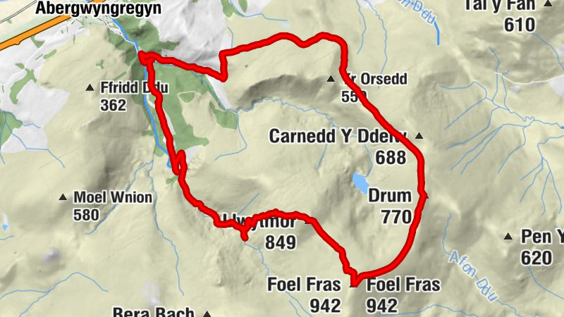 Aber - Llwytmor - Foel Fras - Caerhun