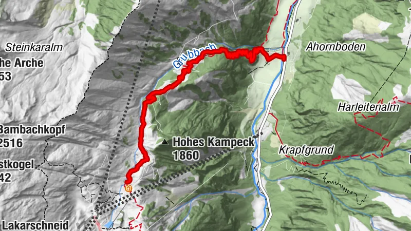 Wanderung bis zur Salzburger Hütte