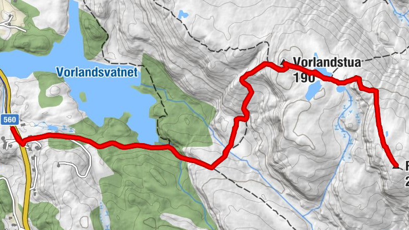Øygarden - Vorlandstua - Randifjellet