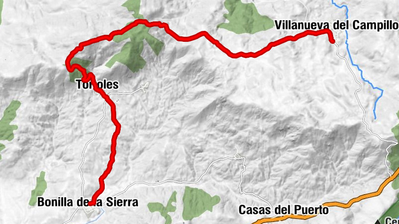 Villanueva del Campillo - Janquillas - Tórtoles - Bonilla de la Sierra