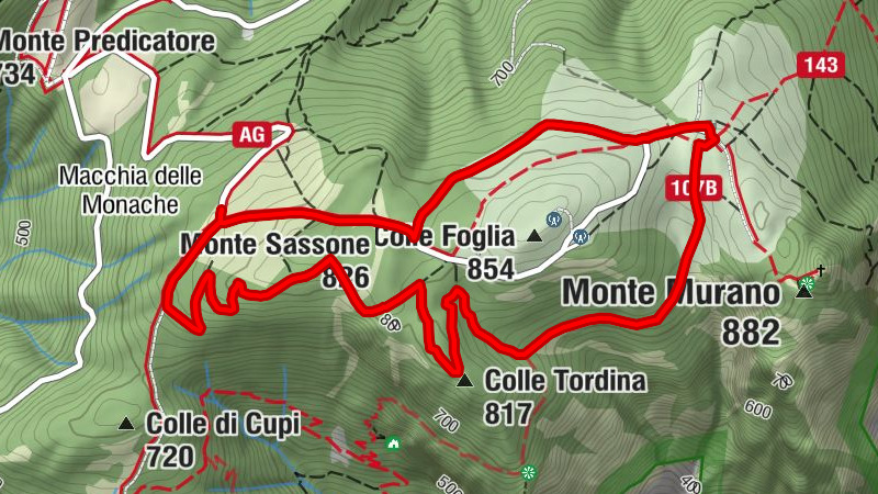 Serra San Quirico - Colle Tordina - Monte Sassone