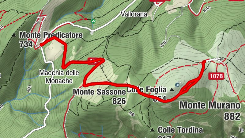Serra San Quirico - Monte Sassone - Colle Foglia