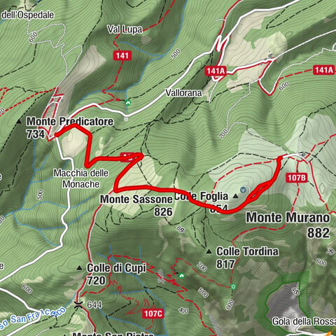 Serra San Quirico - Monte Sassone - Colle Foglia