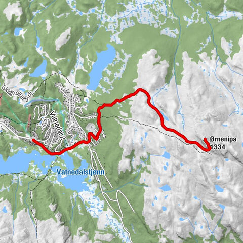 Kvitåvatn - Ørnenipa