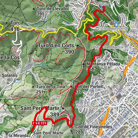 Carretera de les Aigües - Barcelona - Coll de Finestrelles - Sant Feliu de Llobregat