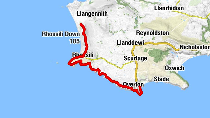 Port Eynon - Culver Hole - Rhossili Down - Llangennith, Llanmadoc and Cheriton