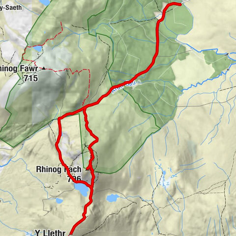 Llanbedr - Bwlch Drws Ardudwy - Y Llethr - Rhinog Fach