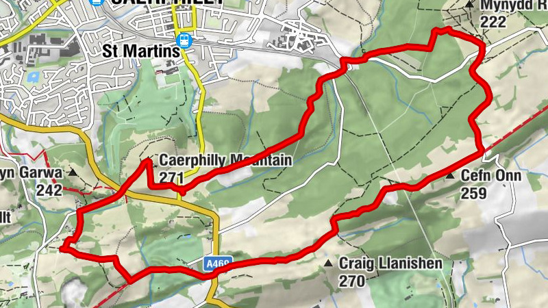Rudry - Cefn Onn - Caerphilly Mountain - Caerphilly